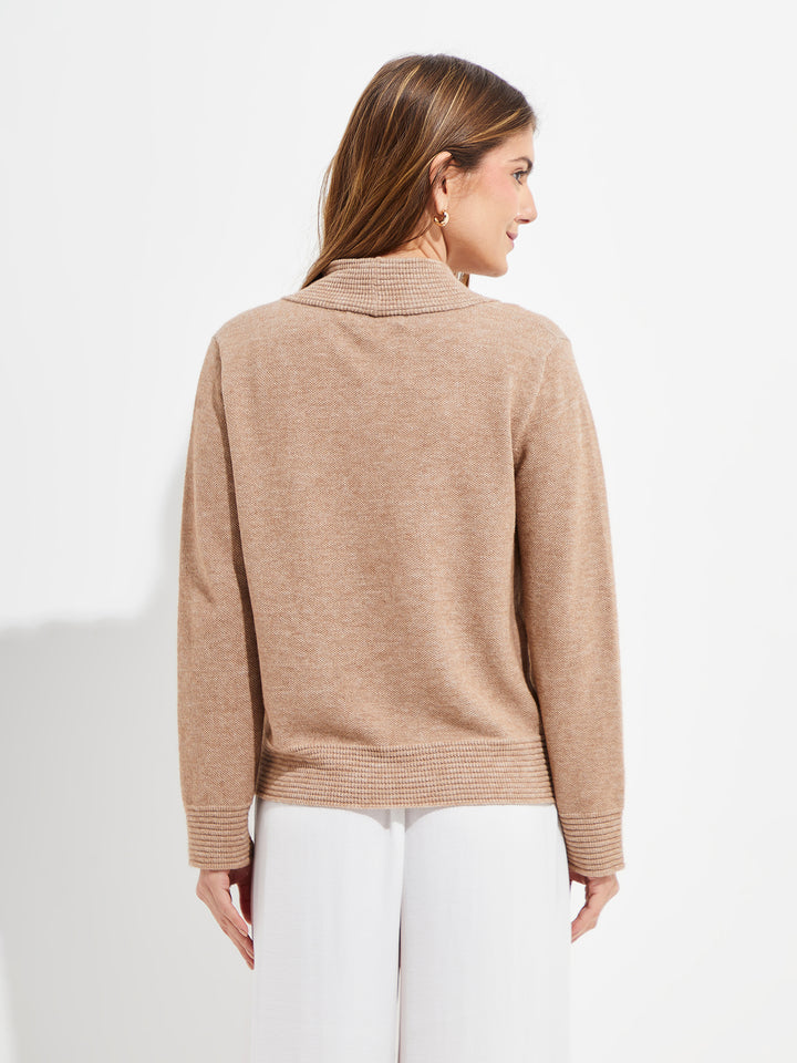 Yalika Beige Cotton Cardigan