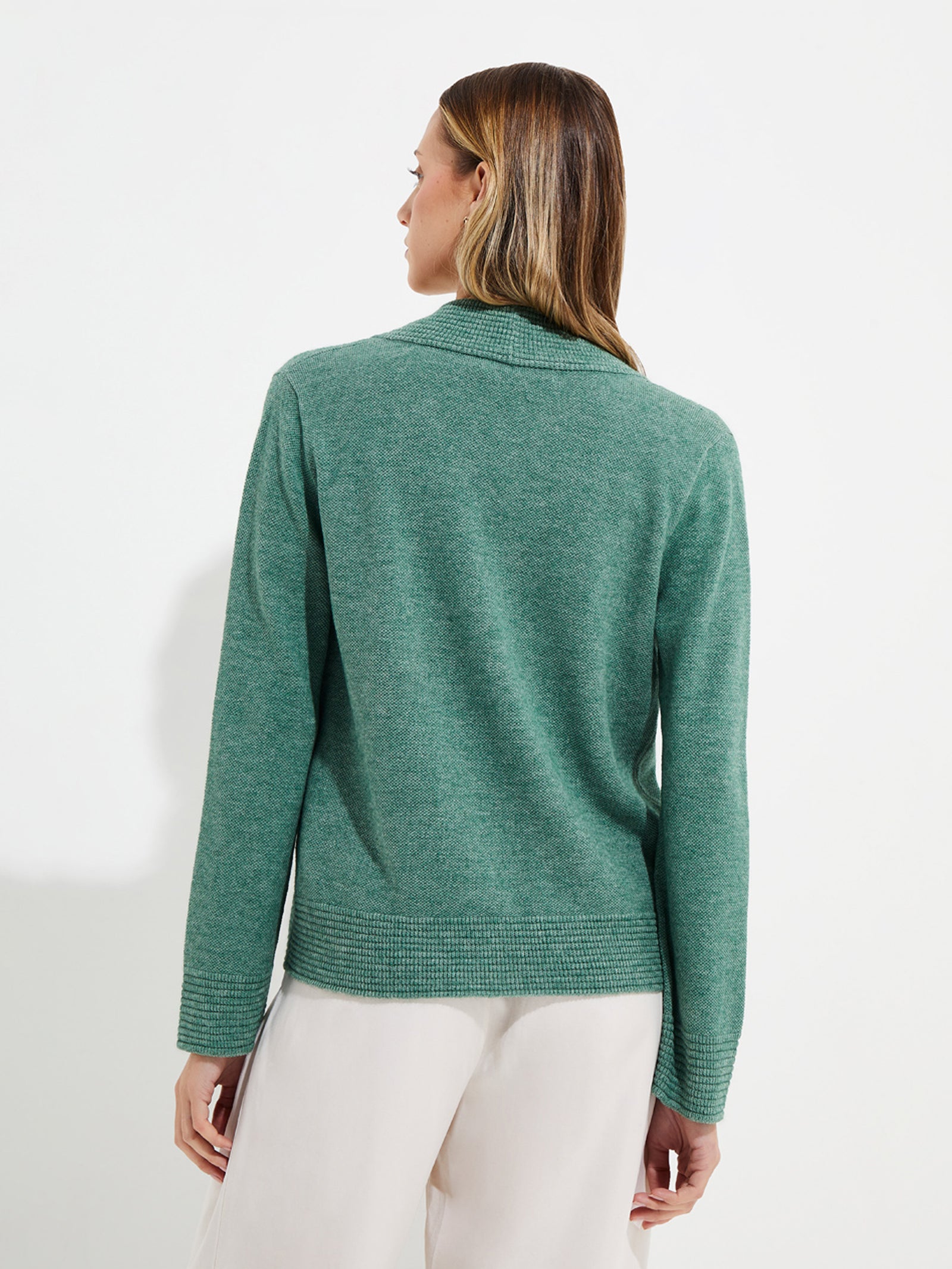Green Cotton Yalika Cardigan