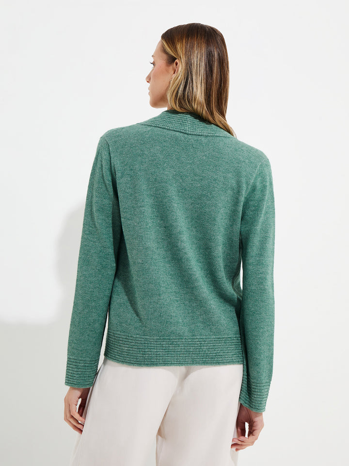 Green Cotton Yalika Cardigan