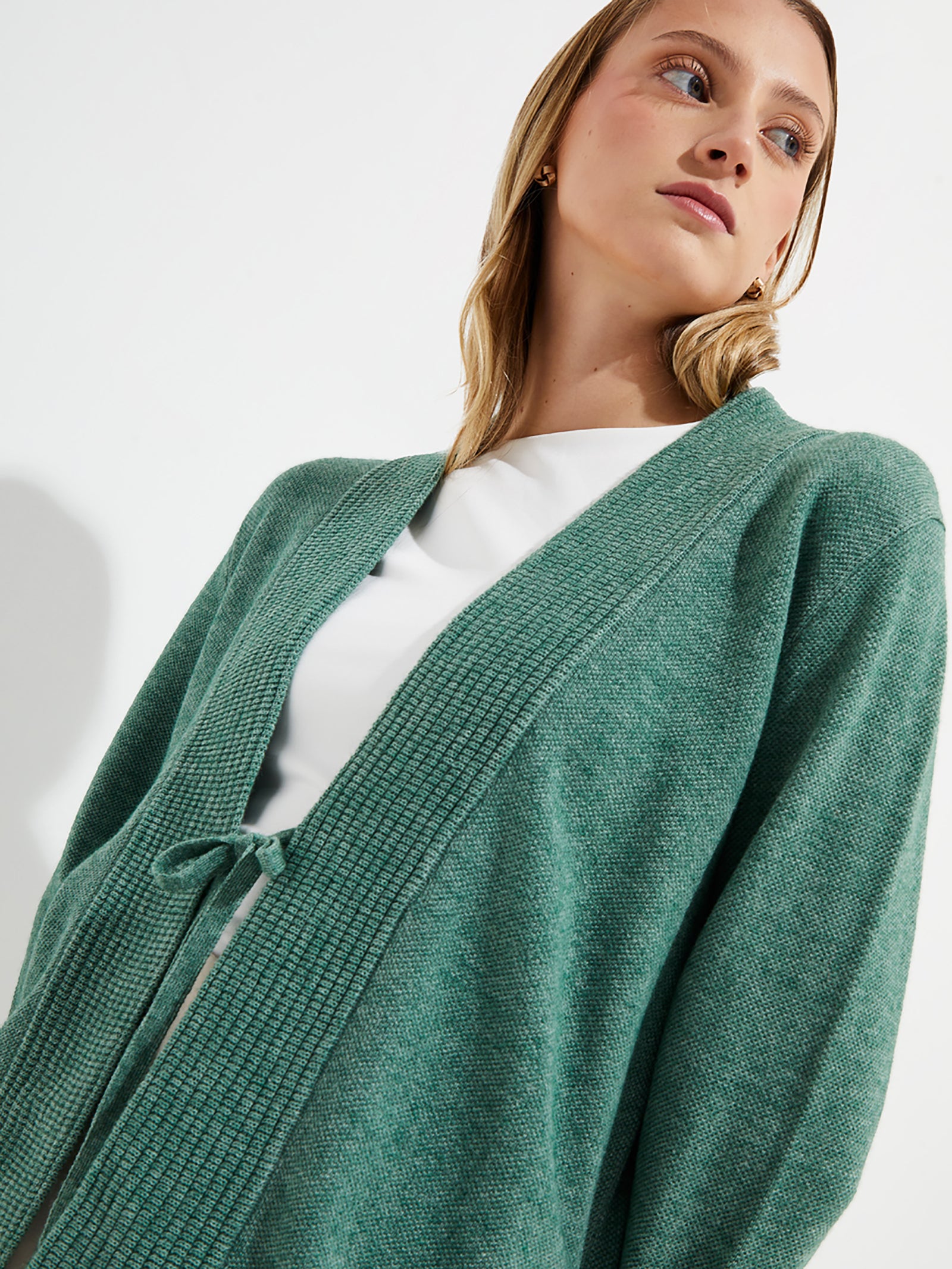 Green Cotton Yalika Cardigan