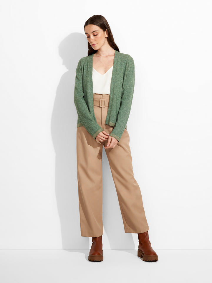 Zoraya Green Cotton Cardigan