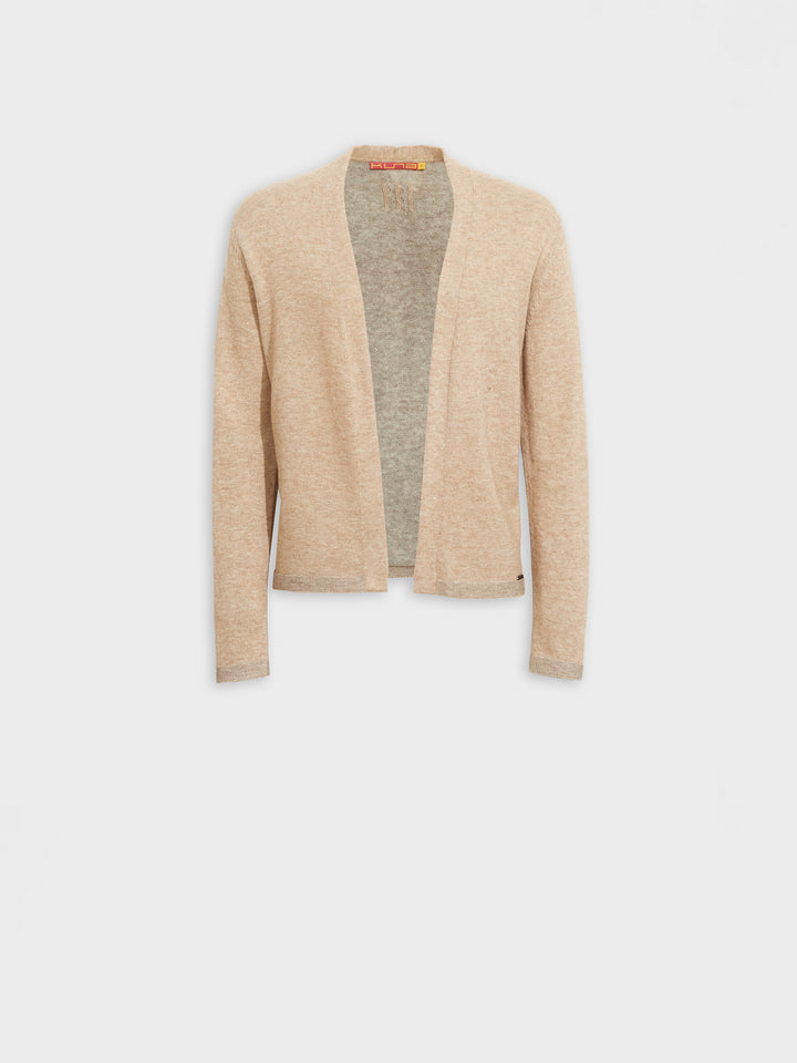 Zoraya Beige Cotton Cardigan
