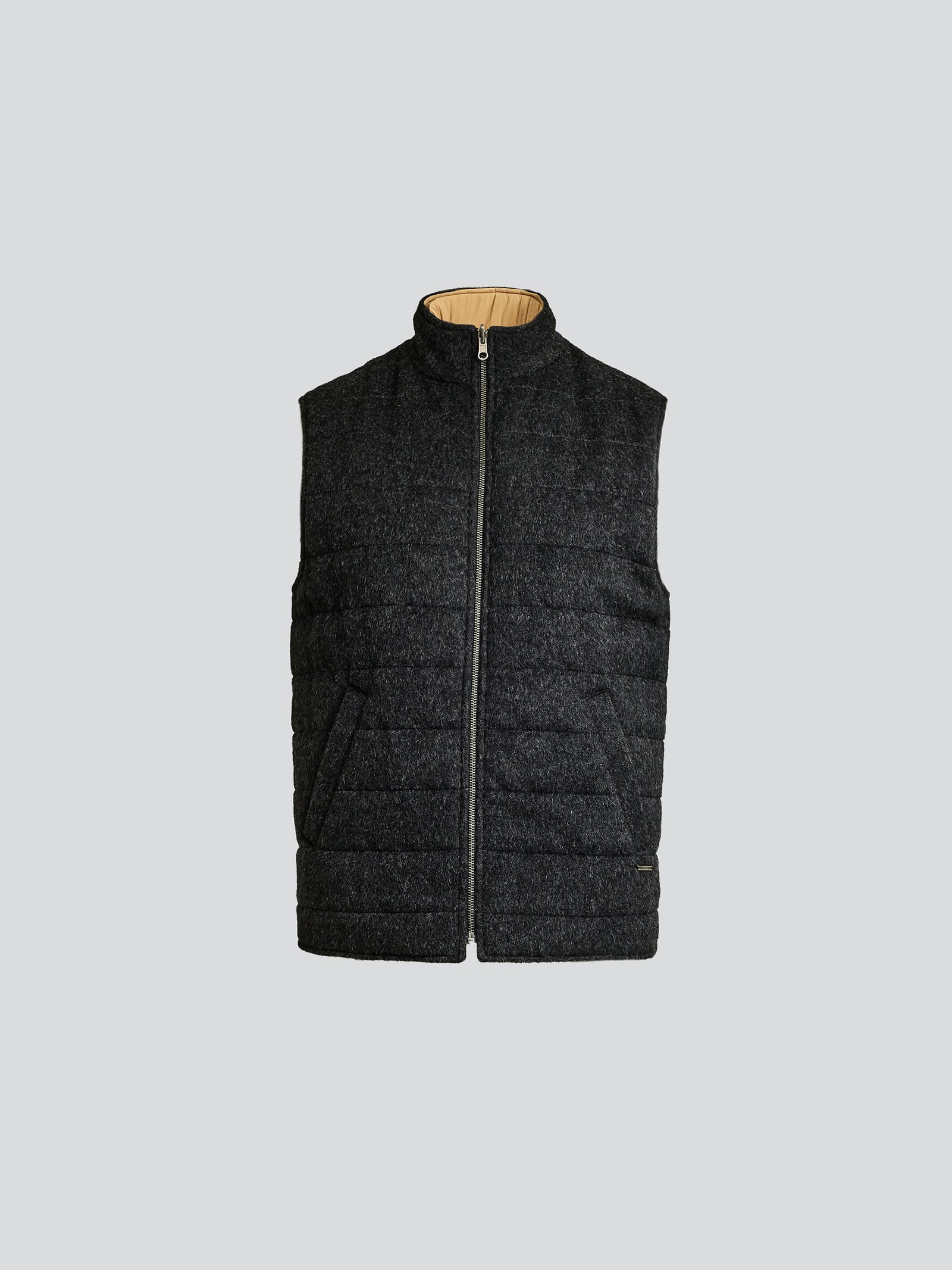 Yulian Baby Alpaca Vest Camel Color