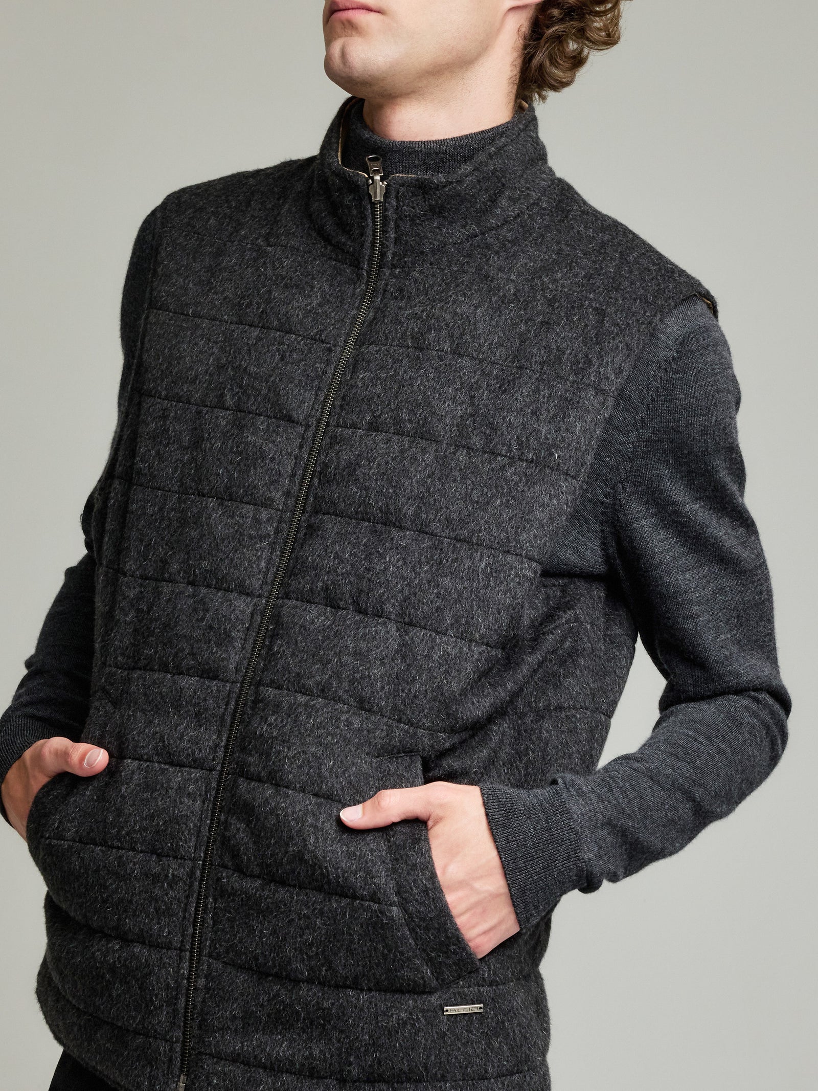 Yulian Baby Alpaca Vest Camel Color