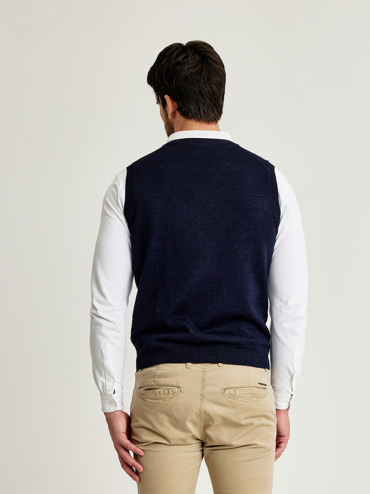 Chaleco Abel De Baby Alpaca Color Golondrina