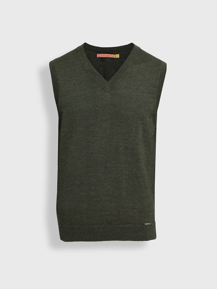 Chaleco Abel De Baby Alpaca Color Verde