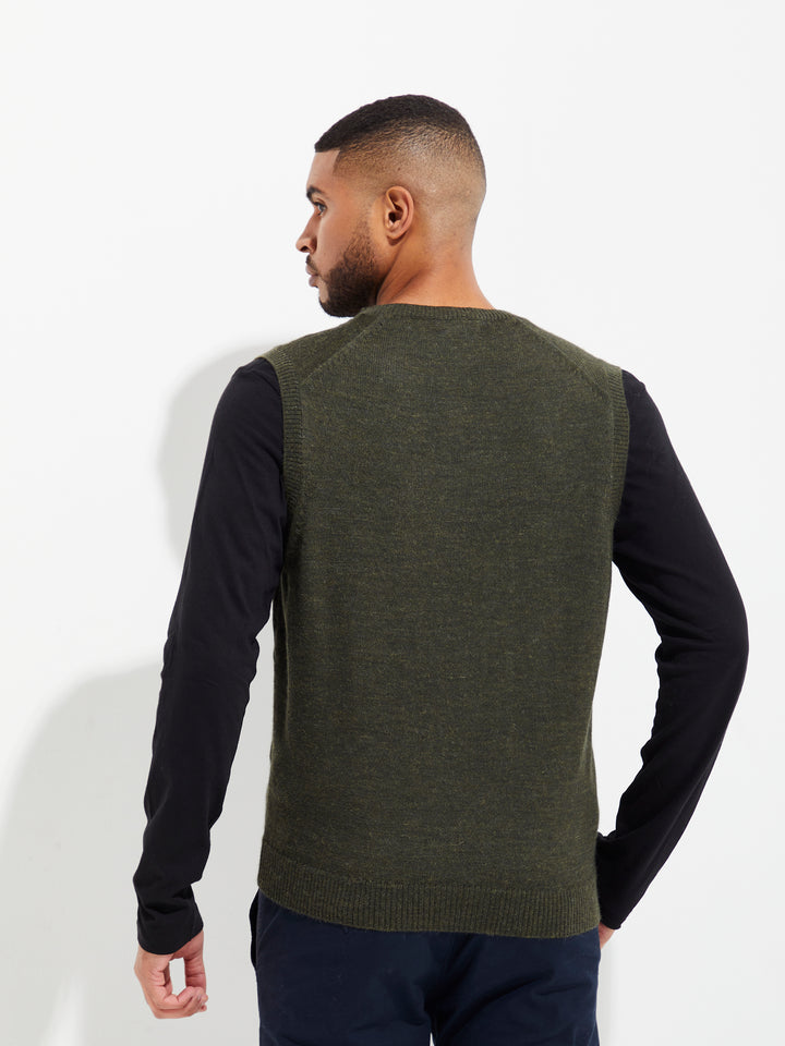 Chaleco Abel De Baby Alpaca Color Verde