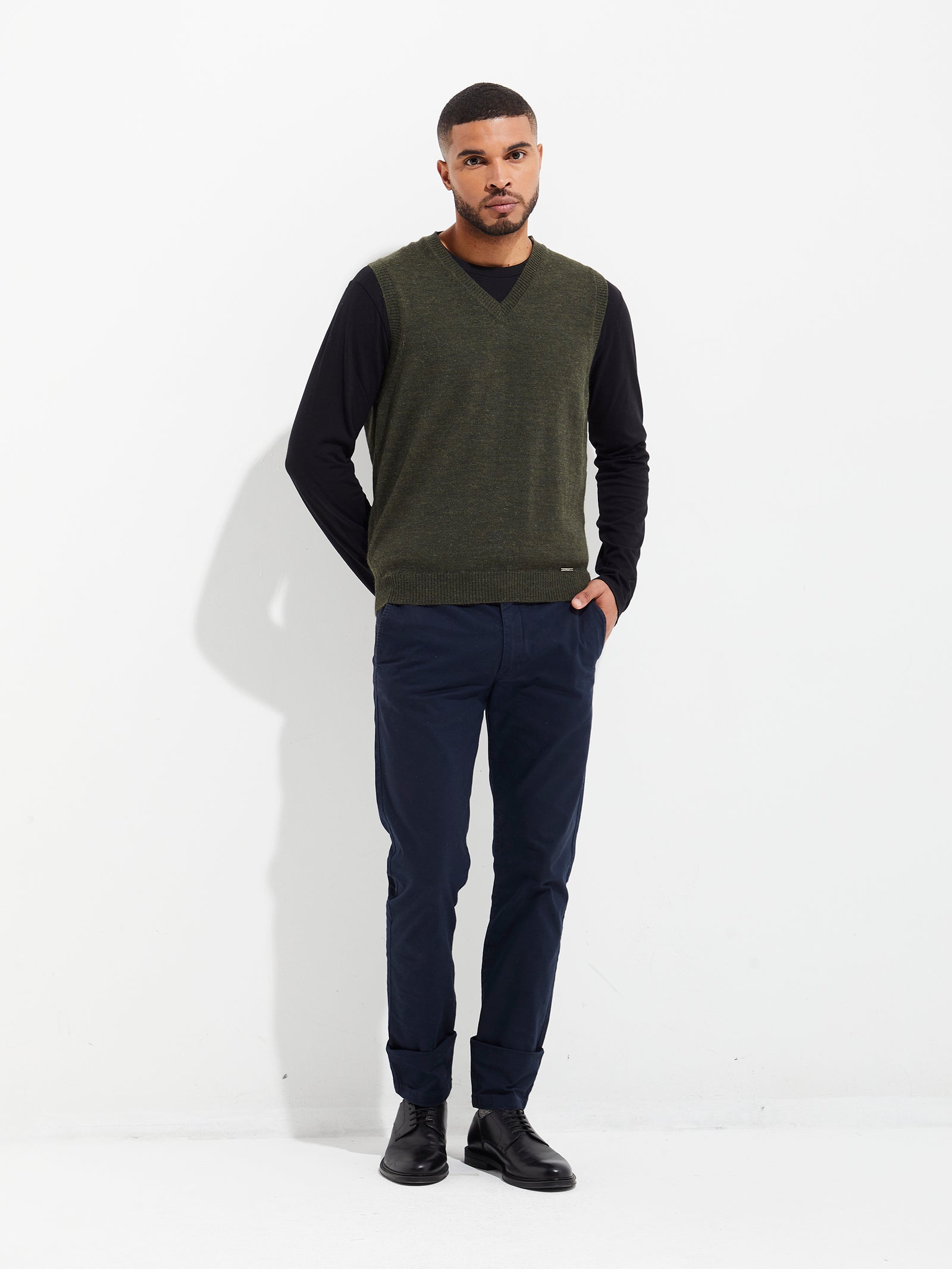 Chaleco Abel De Baby Alpaca Color Verde