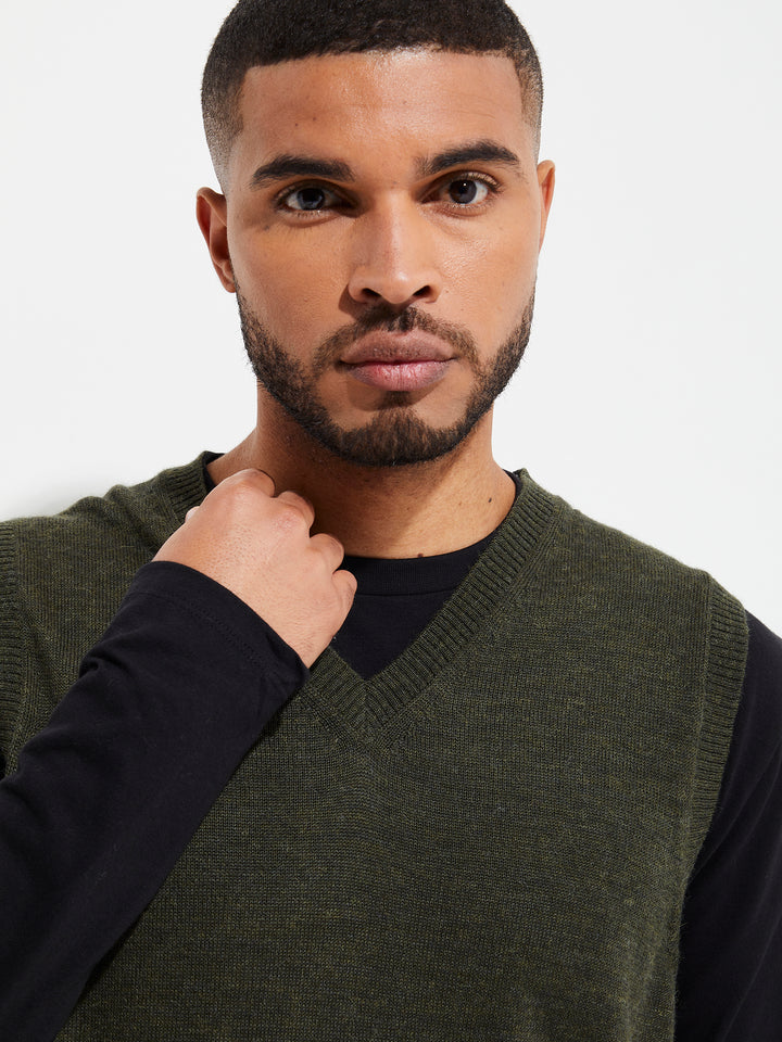 Chaleco Abel De Baby Alpaca Color Verde