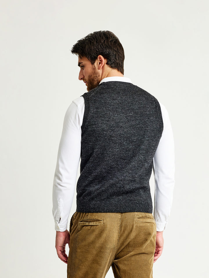 Chaleco Abel De Baby Alpaca Color Anthracite