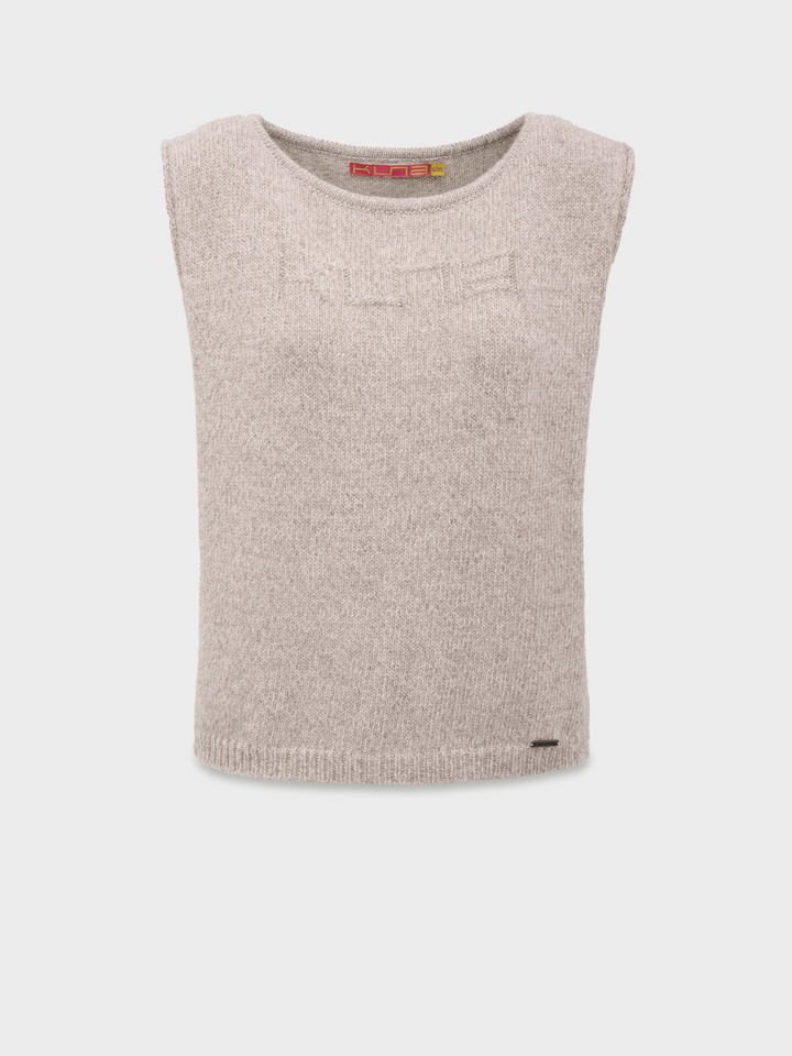 Chaleco Udda De Baby Alpaca Color Beige