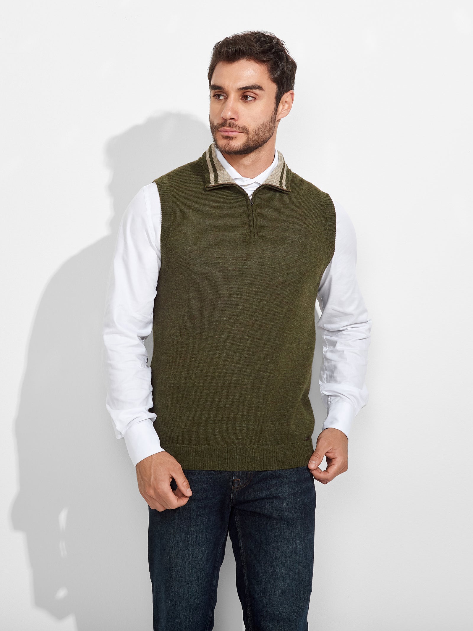 Chaleco Zenith De Baby Alpaca Color Verde