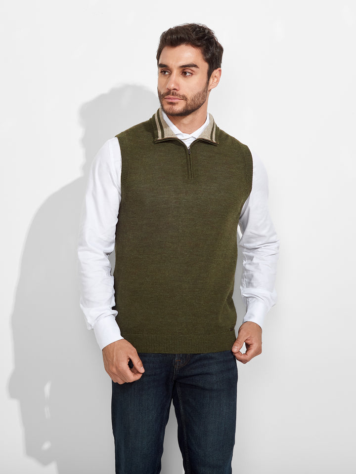 Chaleco Zenith De Baby Alpaca Color Verde