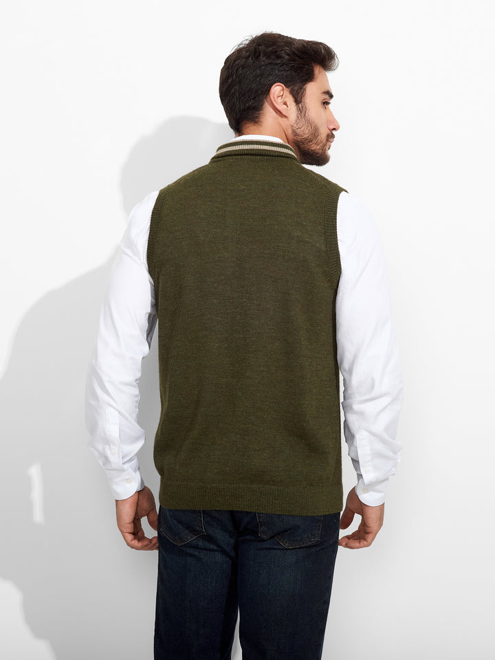 Chaleco Zenith De Baby Alpaca Color Verde