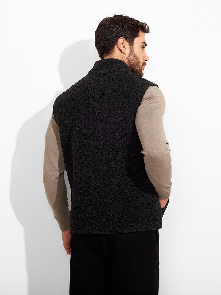 Chaleco Zunkle De Lana Color Gris