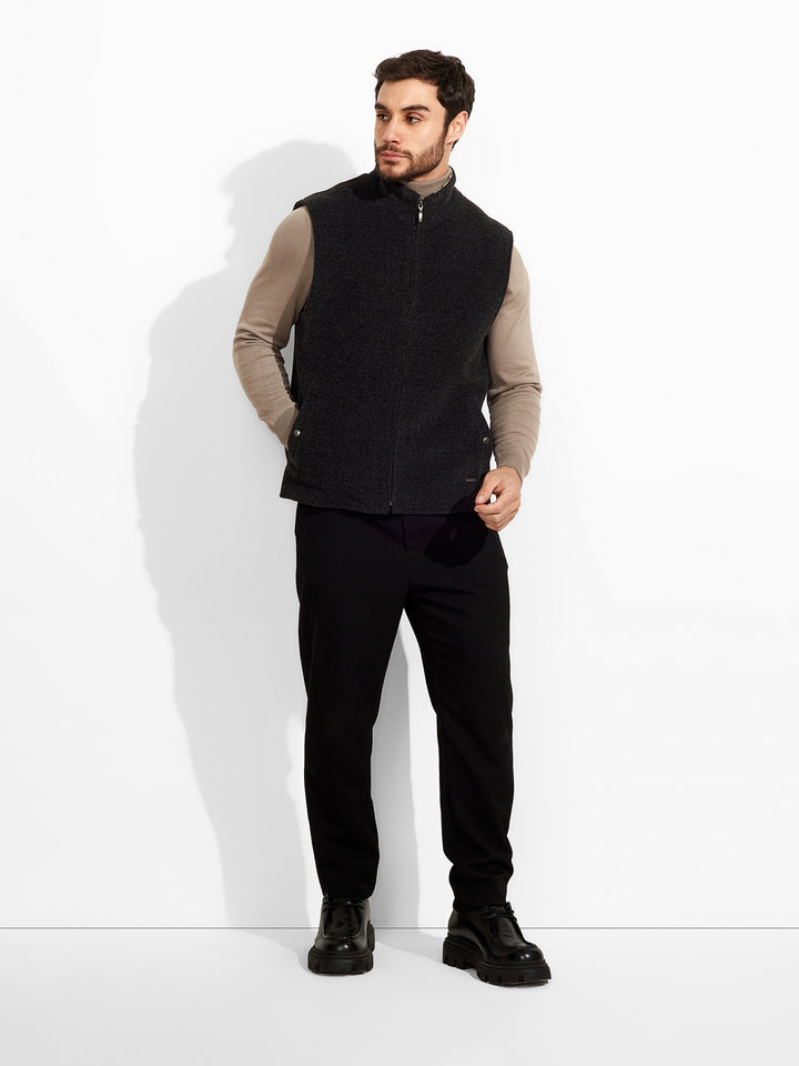 Chaleco Zunkle De Lana Color Gris