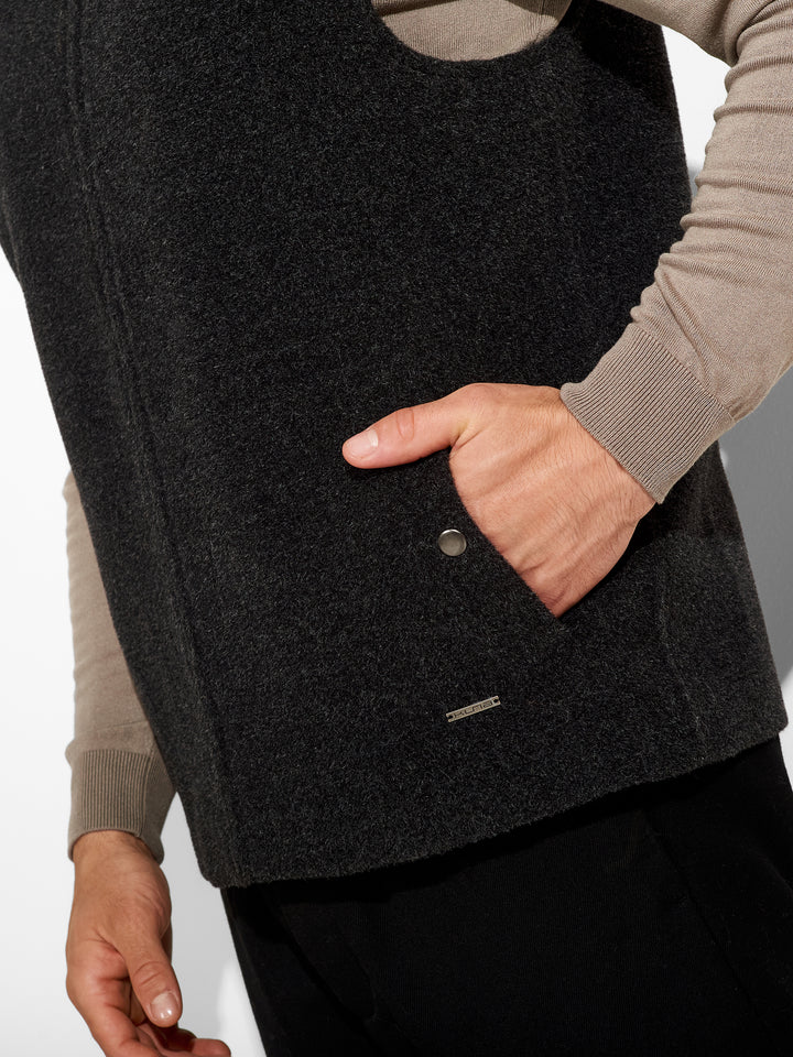 Chaleco Zunkle De Lana Color Gris