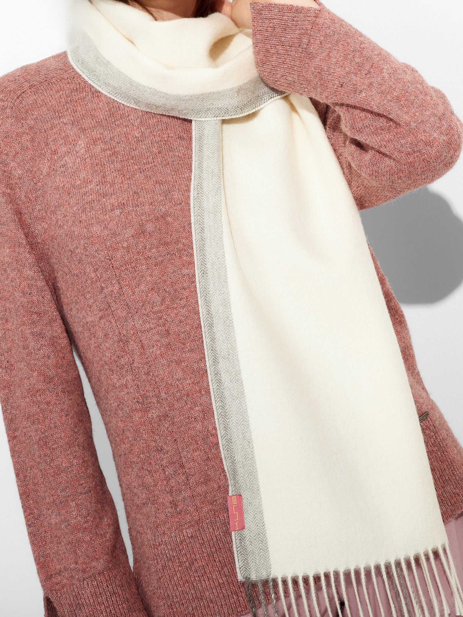 Ravenna Baby Alpaca Ecru Scarf