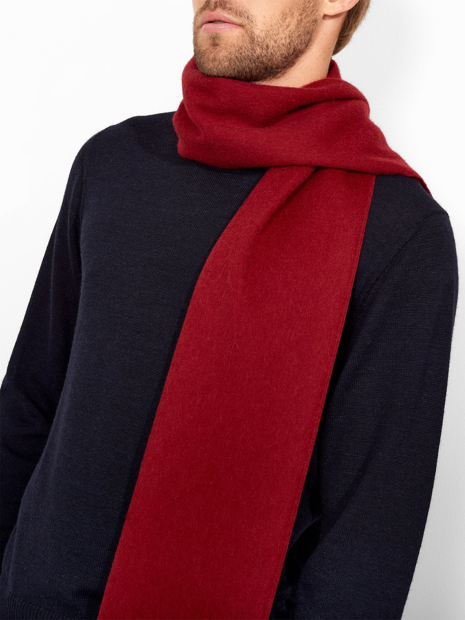 Scarf Jamas De Royal Alpaca Cherry Color