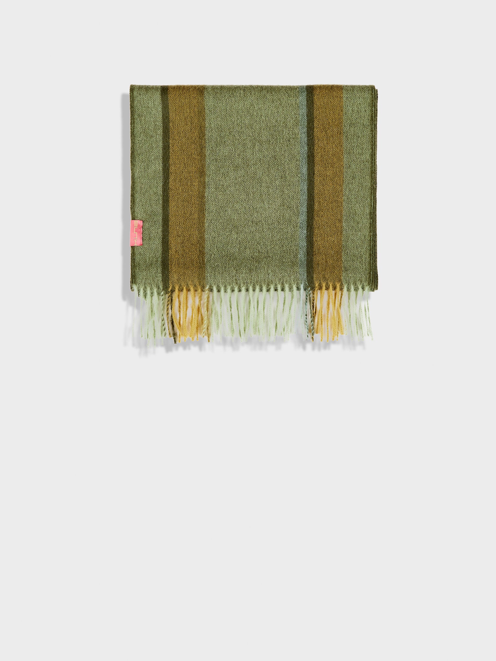 Parsley Green Baby Alpaca Shawl