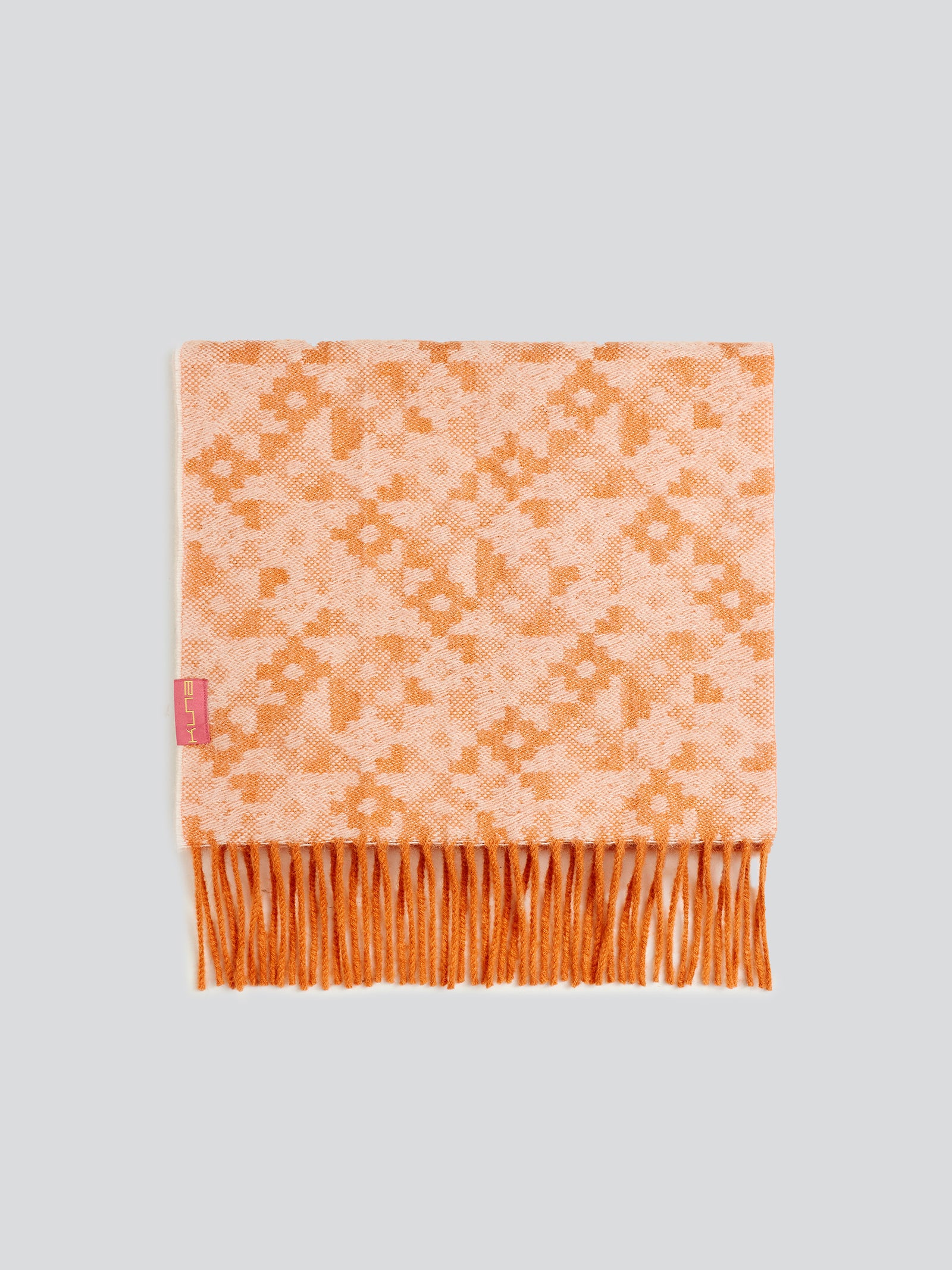 Yldis Scarf Made of Baby Alpaca in Orange
