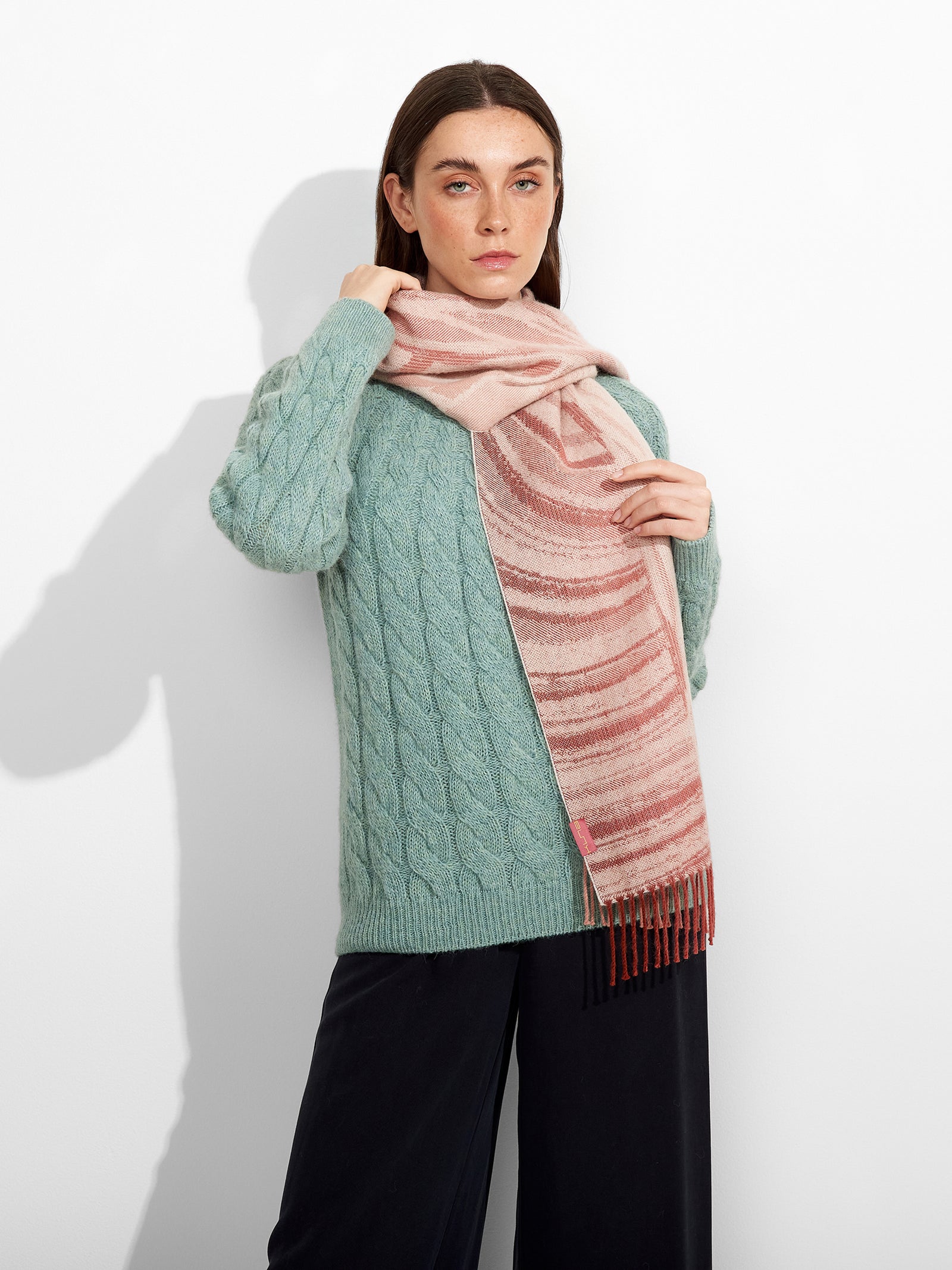 Chalina Zagoni De Baby Alpaca Color Rosado