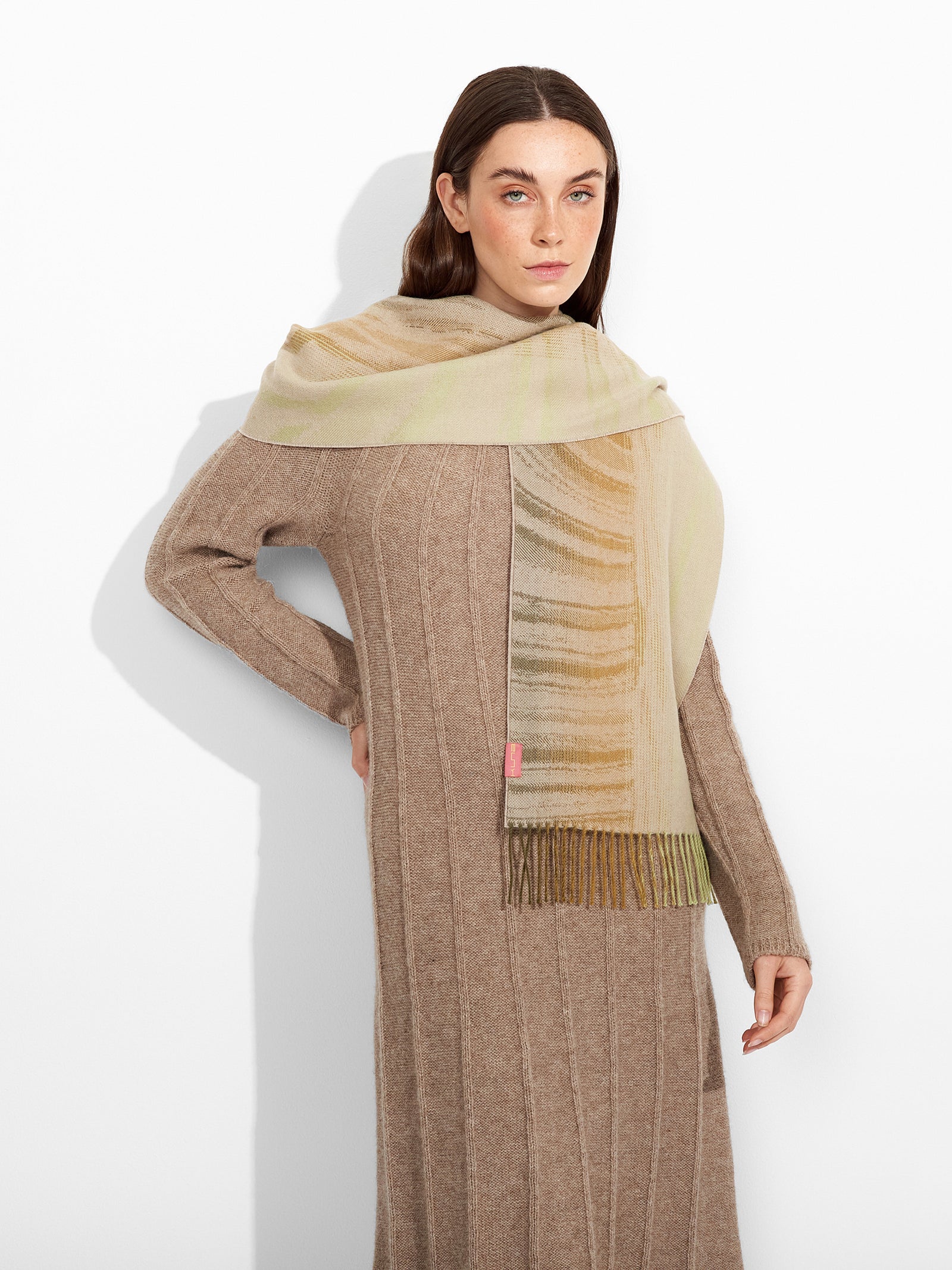 Chalina Zagoni De Baby Alpaca Color Verde