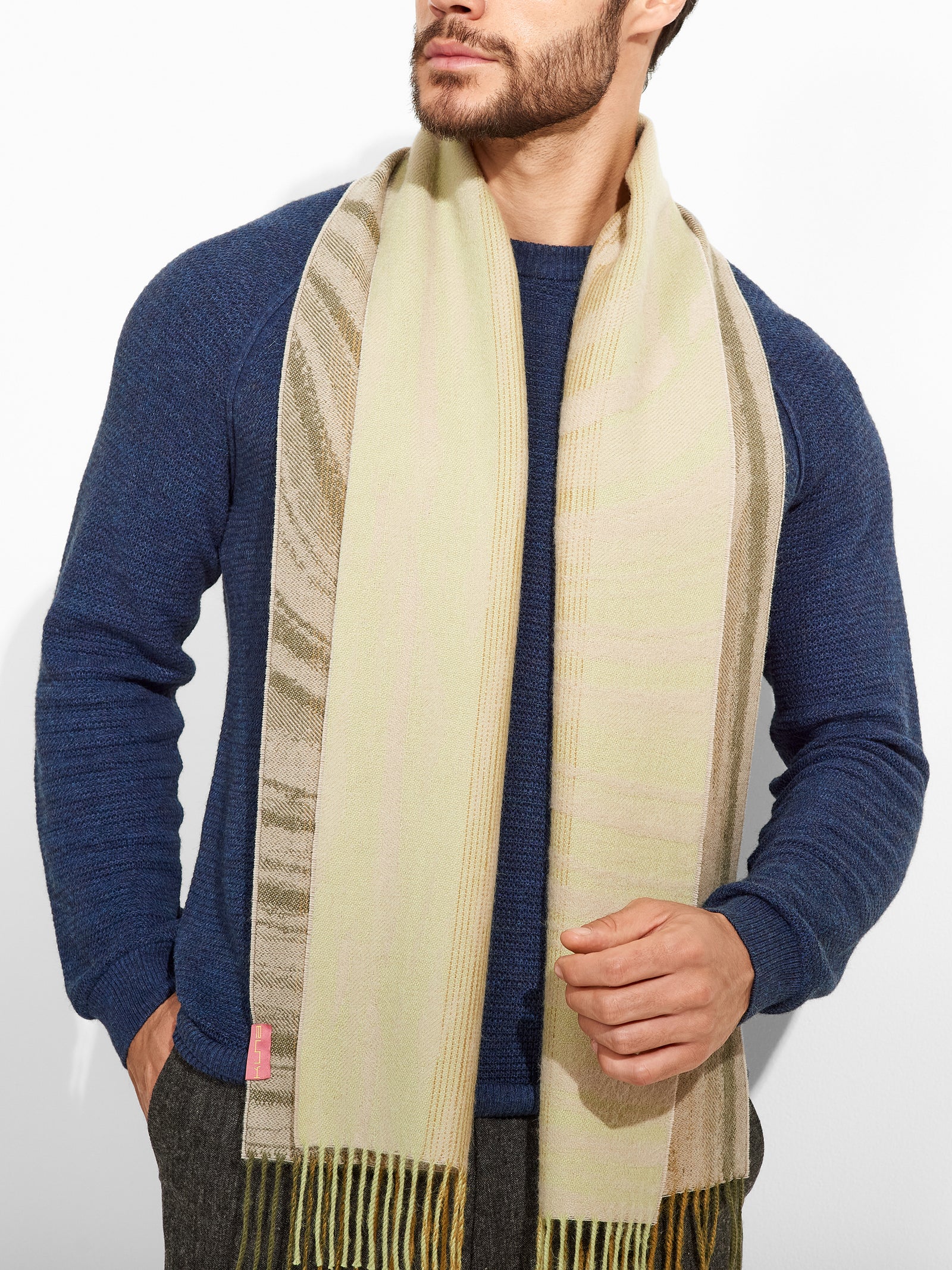 Chalina Zagoni De Baby Alpaca Color Verde