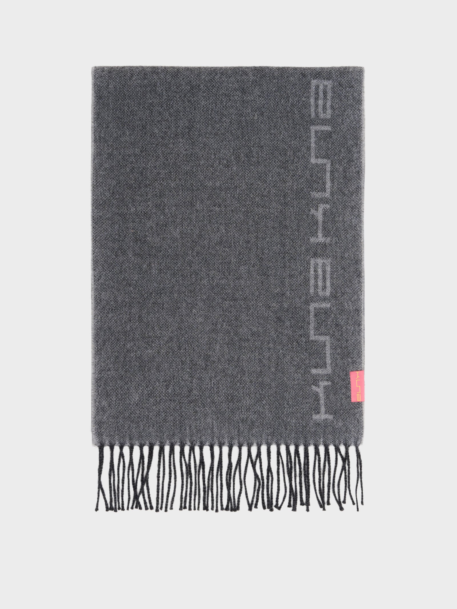 Baby Alpaca Grey Candy Scarf