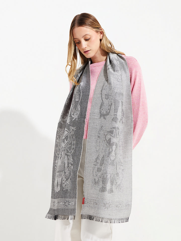 Chalina Nazca - 38 De Baby Alpaca Color Gris Oscuro