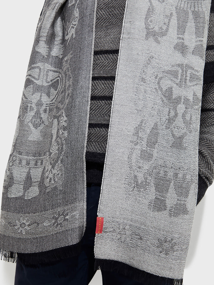 Chalina Nazca - 38 De Baby Alpaca Color Gris Oscuro