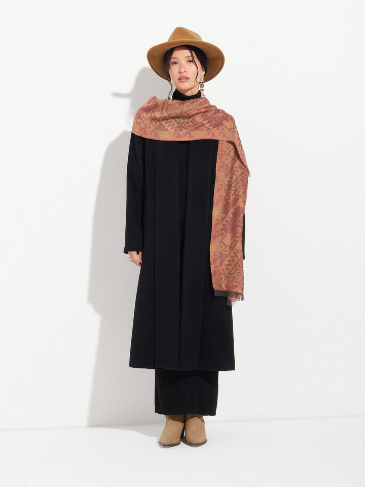 Chalina Chancay - 38 De Baby Alpaca Color Naranja