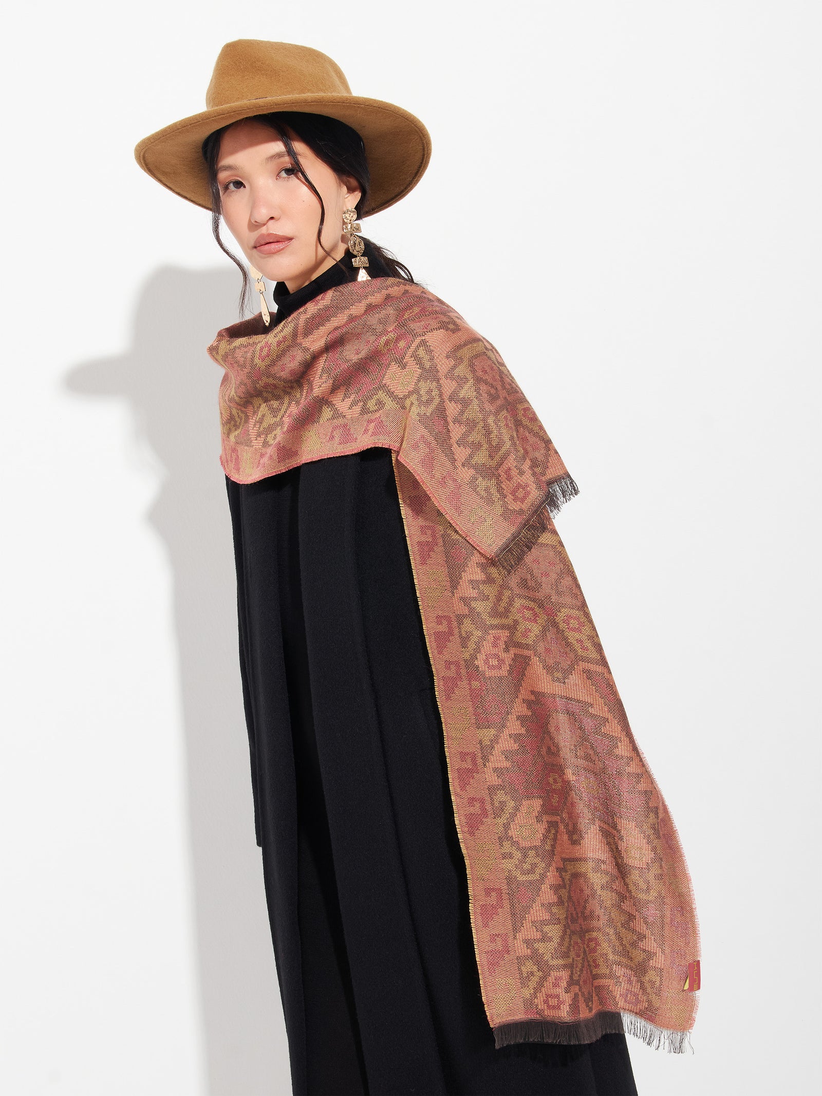 Chalina Chancay - 38 De Baby Alpaca Color Naranja