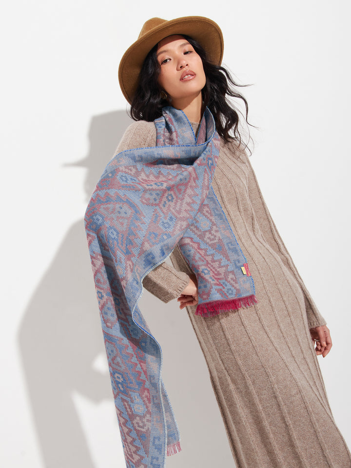 Chalina Chancay - 38 De Baby Alpaca Color Azul