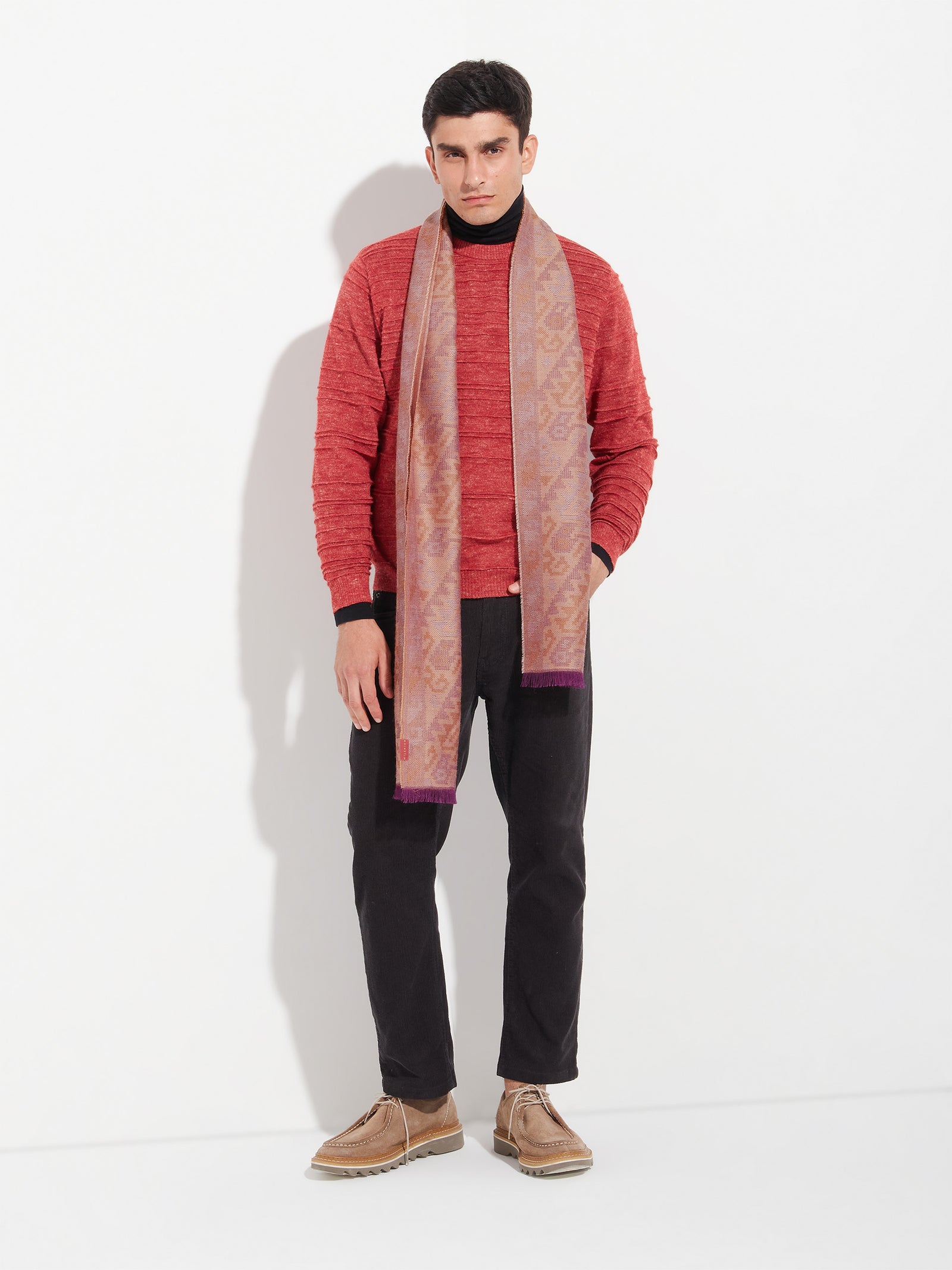 Chalina Chancay - 38 De Baby Alpaca Color Rojo