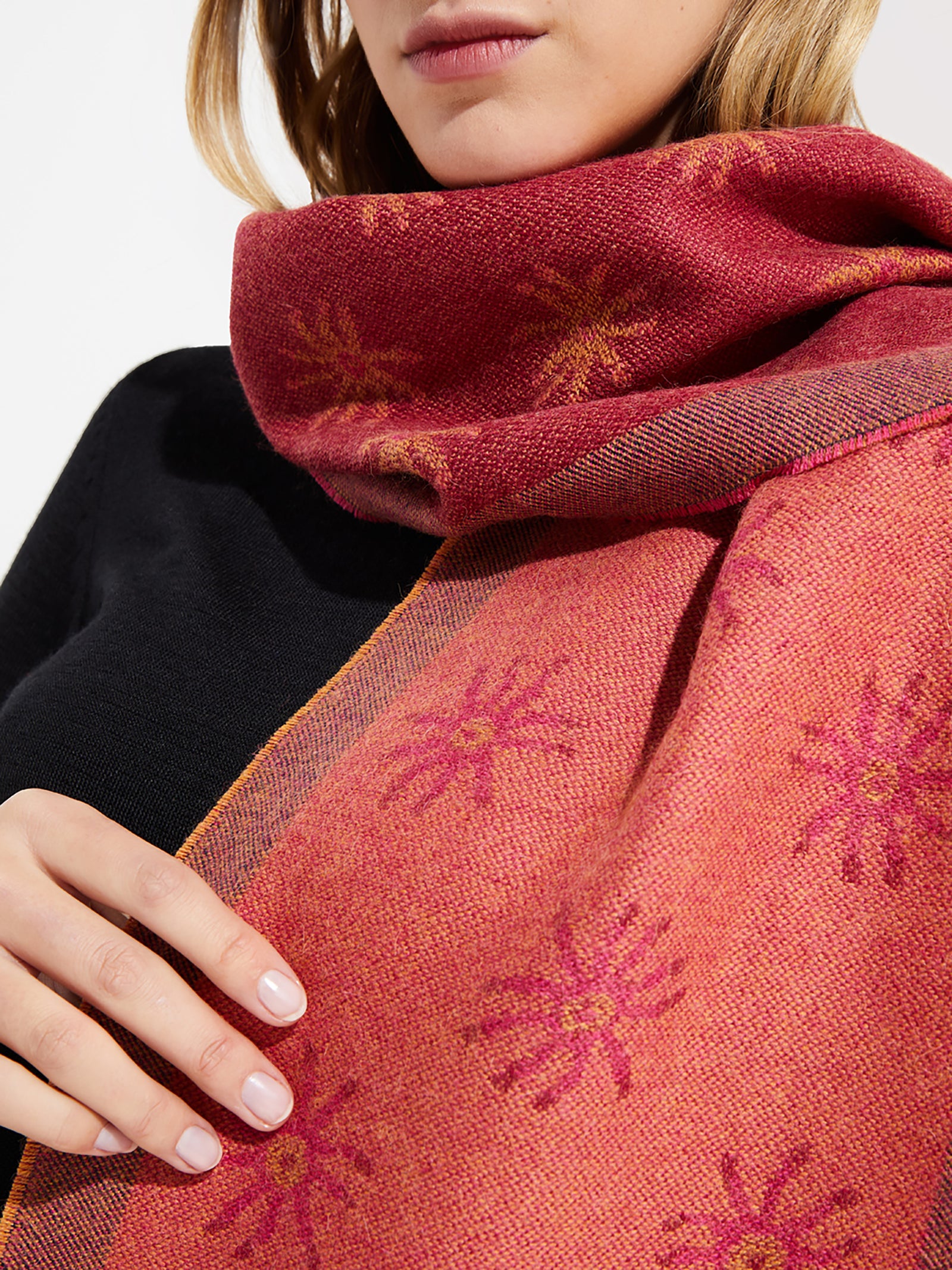 Chalina Nazca - 18 De Baby Alpaca Color Rojo