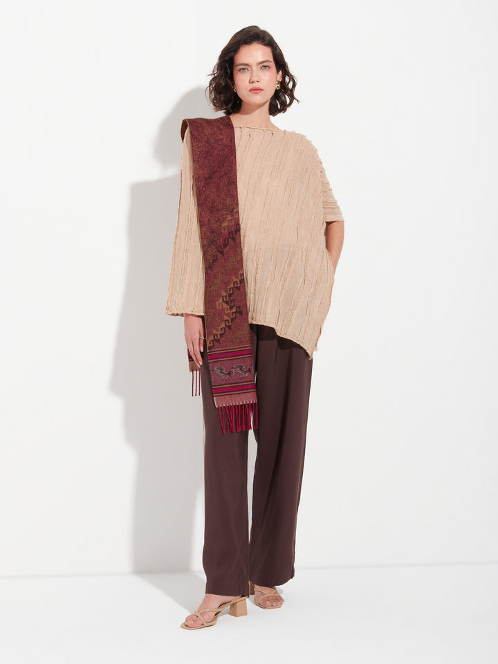 Chalina Chancay - 37 De Baby Alpaca Color Rojo