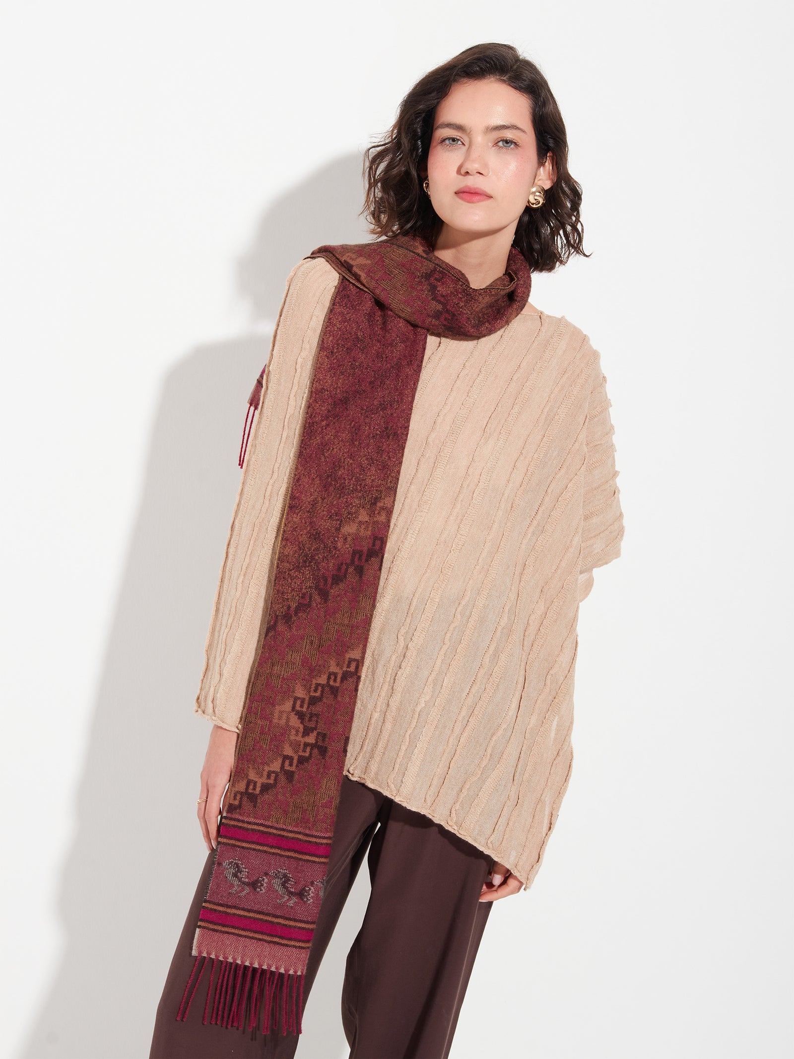 Chalina Chancay - 37 De Baby Alpaca Color Rojo