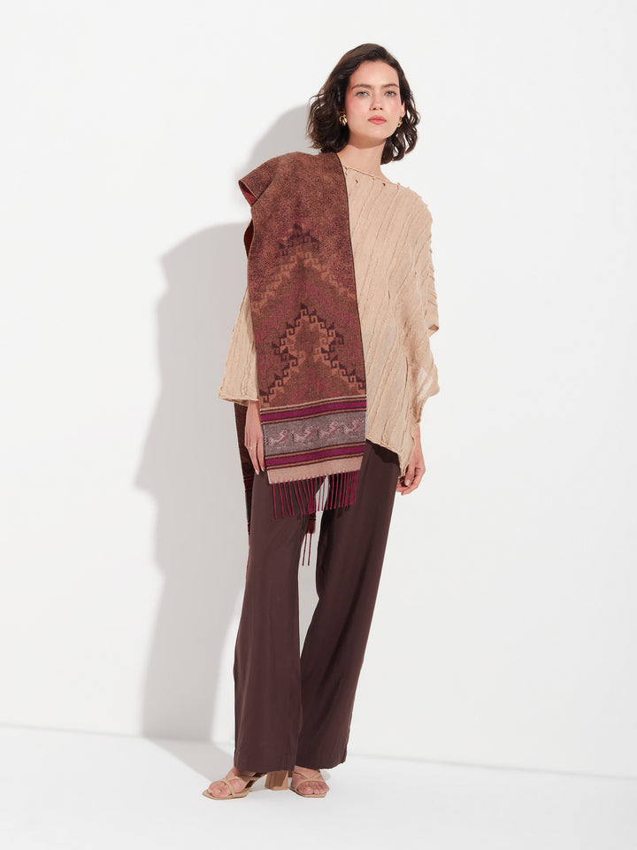 Chalina Chancay - 37 De Baby Alpaca Color Rojo