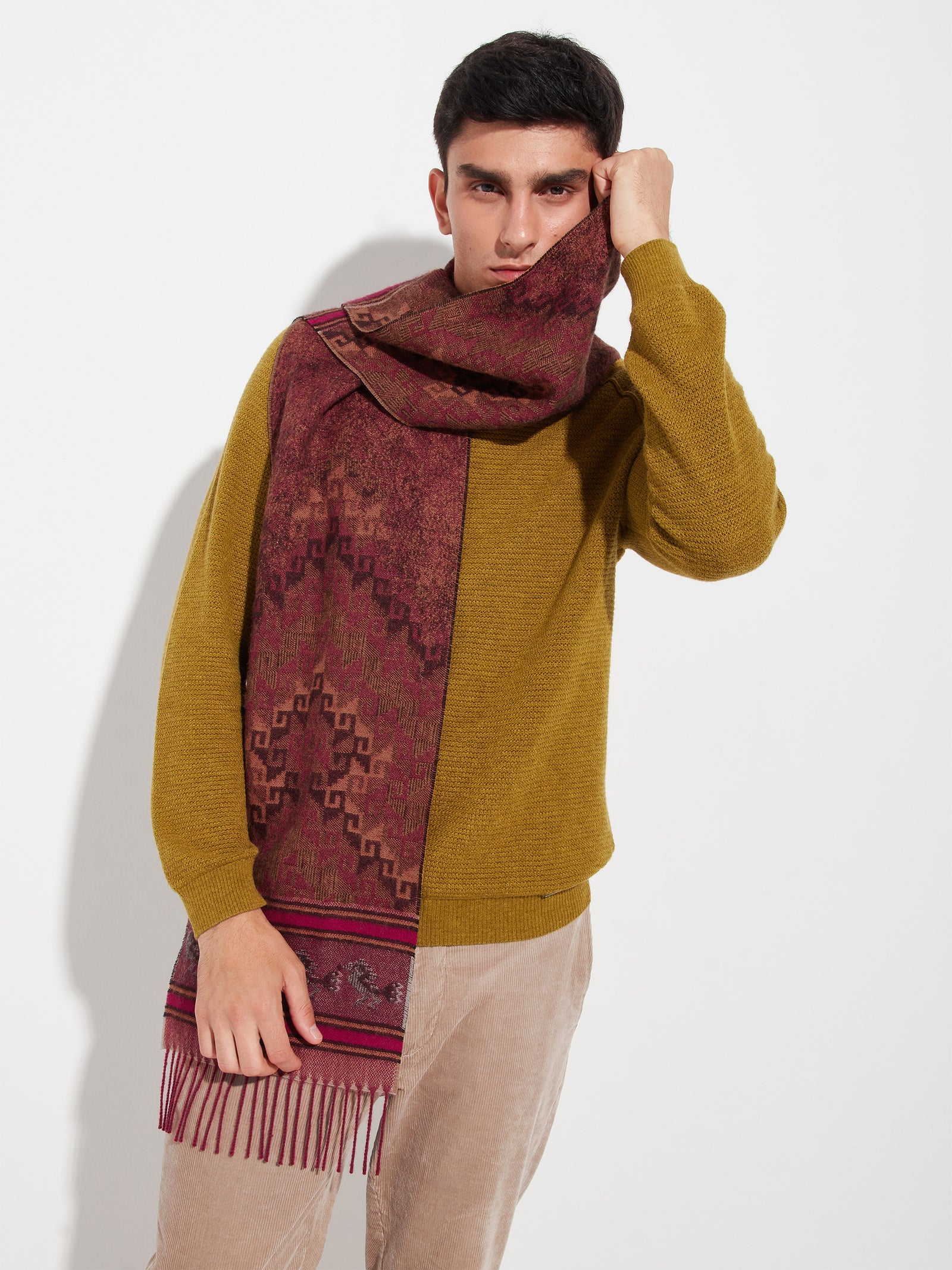 Chalina Chancay - 37 De Baby Alpaca Color Rojo