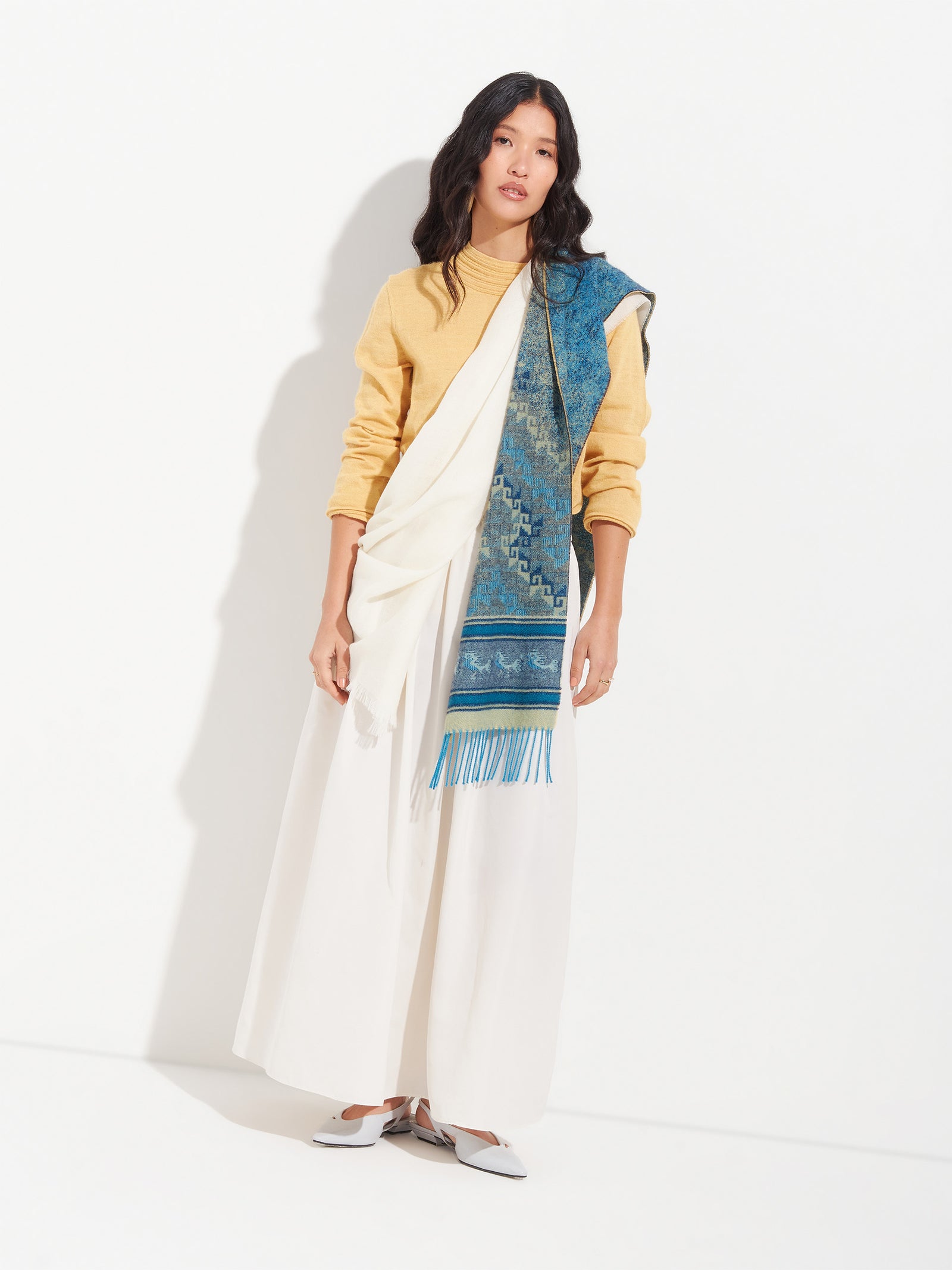 Chalina Chancay - 37 De Baby Alpaca Color Azul