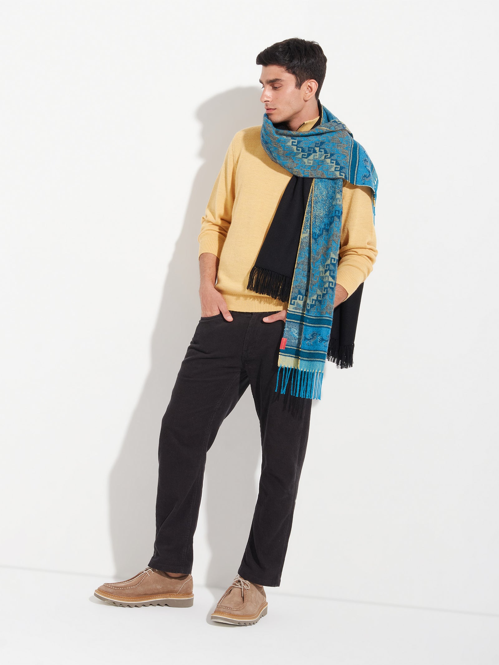 Chalina Chancay - 37 De Baby Alpaca Color Azul