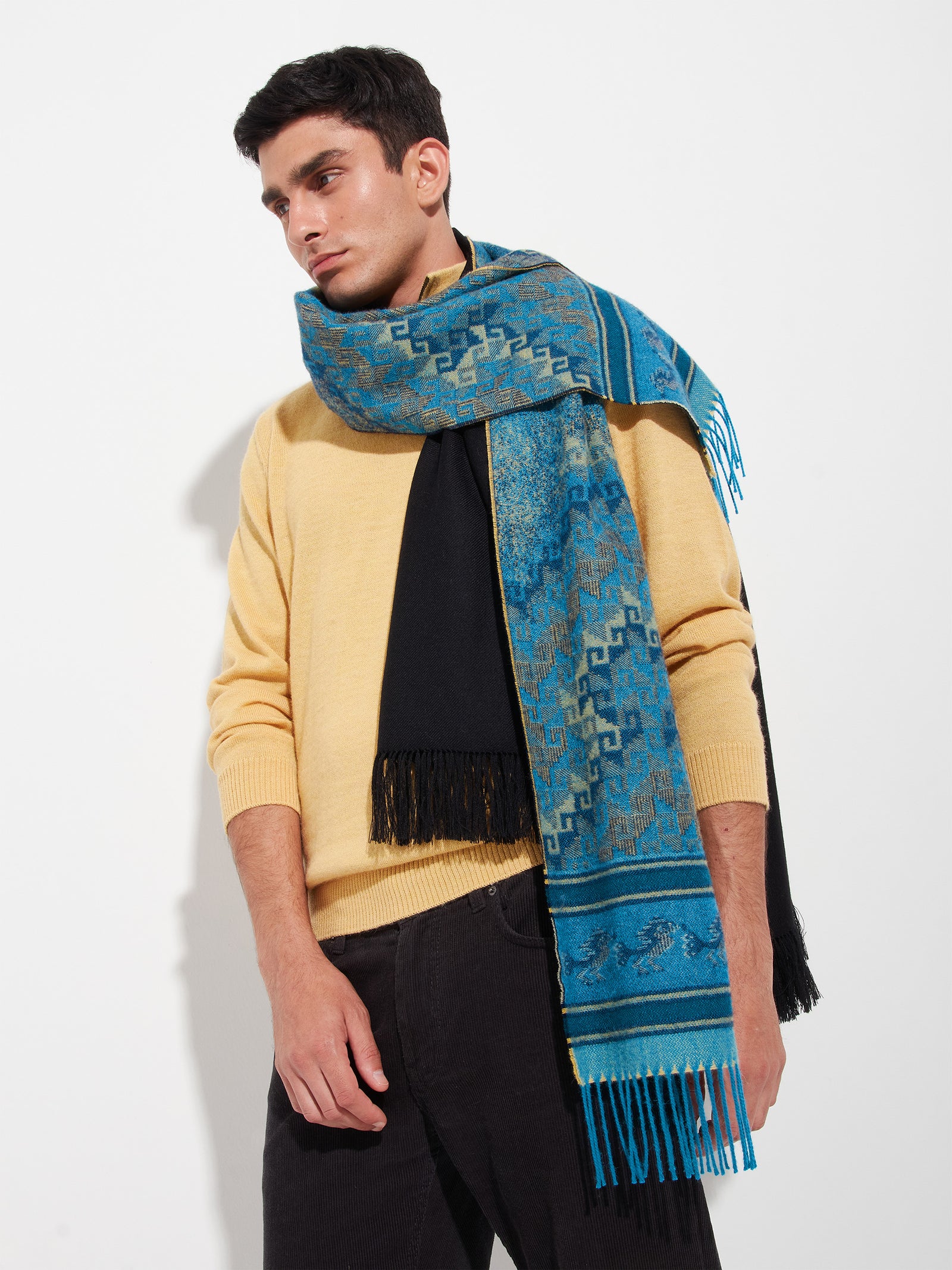 Chalina Chancay - 37 De Baby Alpaca Color Azul