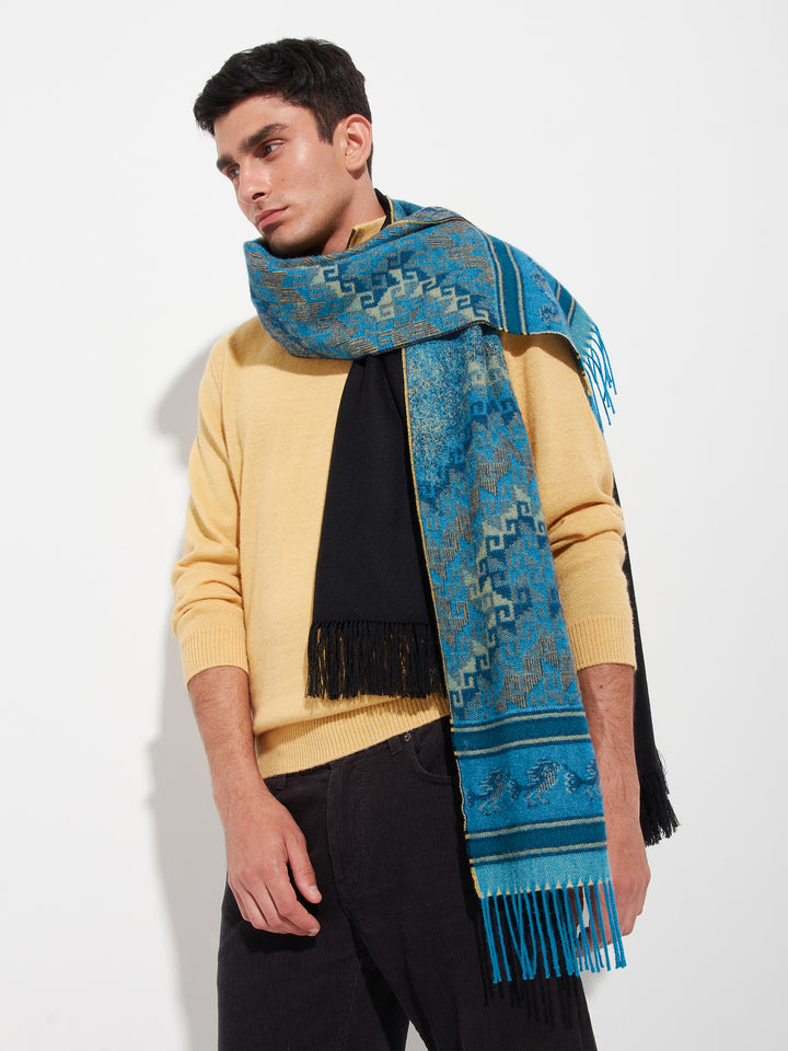 Chalina Chancay - 37 De Baby Alpaca Color Azul