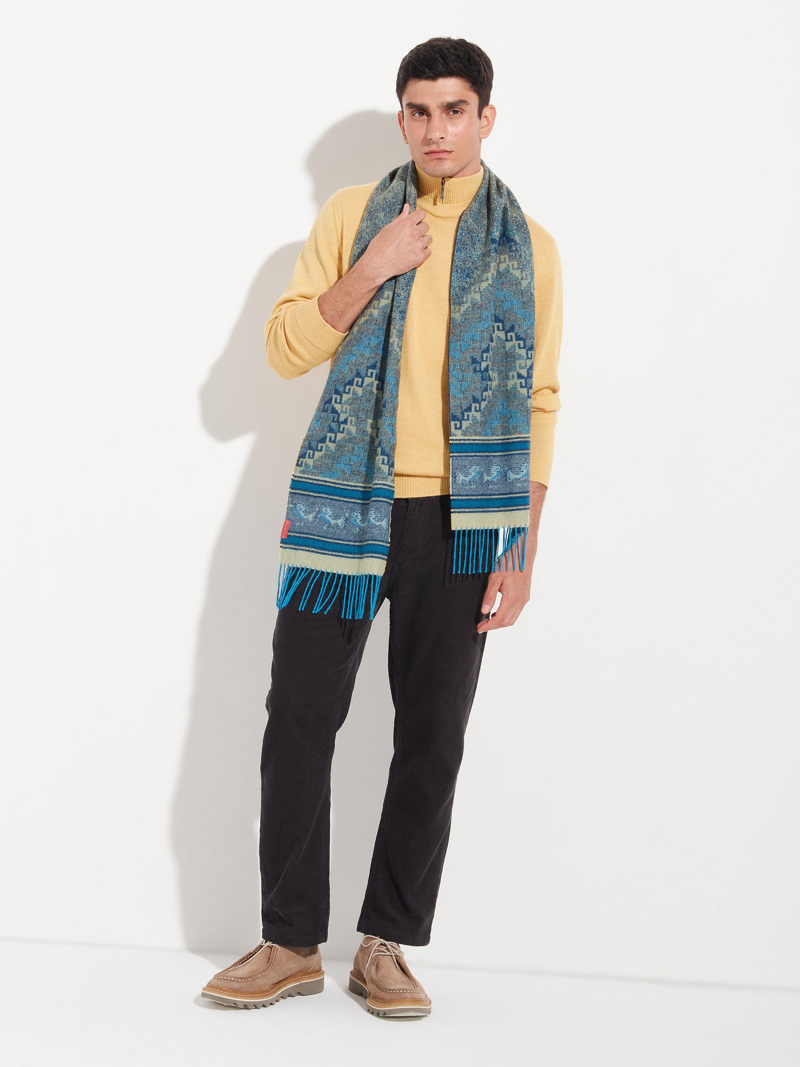 Chalina Chancay - 37 De Baby Alpaca Color Azul