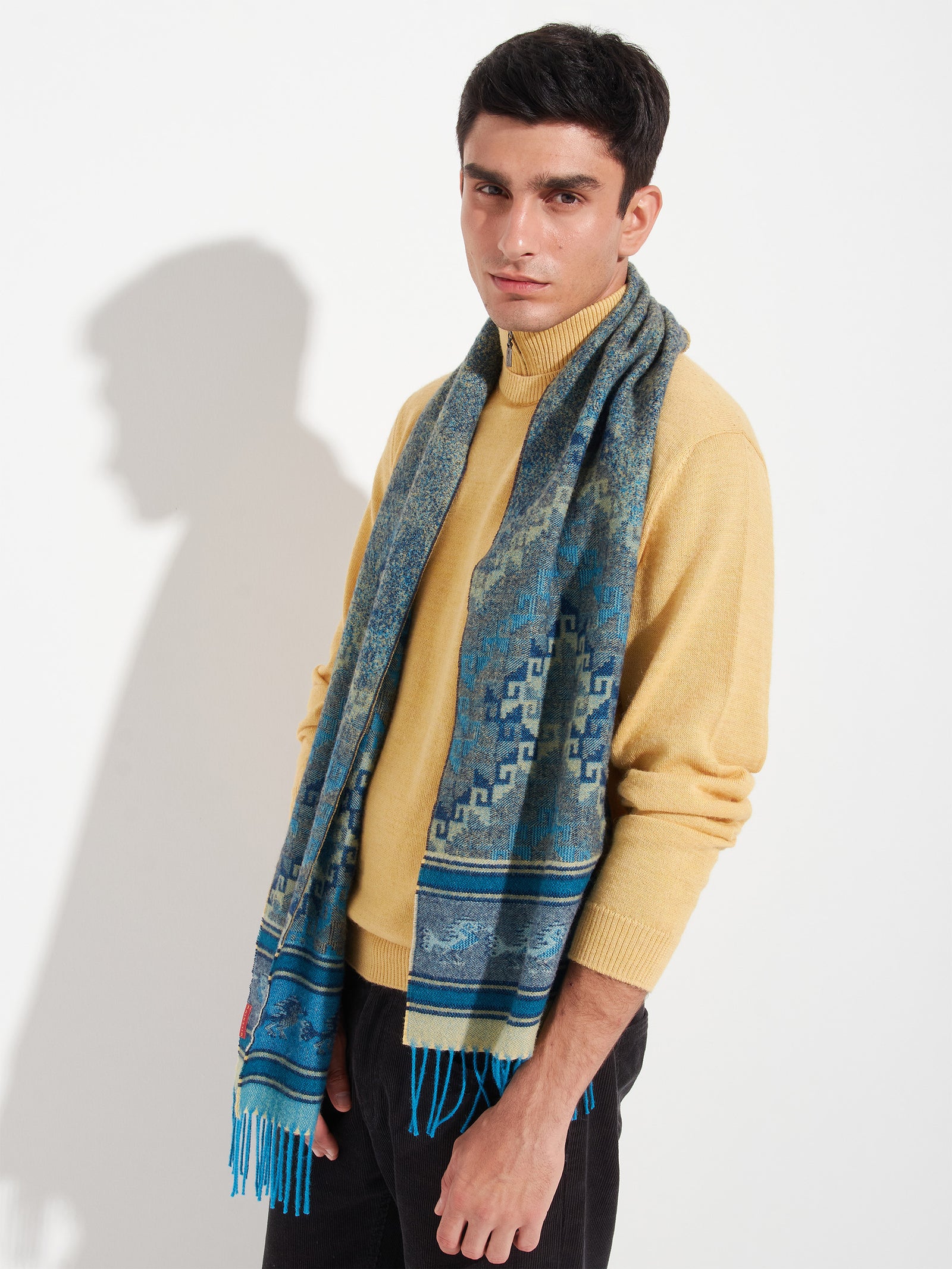 Chalina Chancay - 37 De Baby Alpaca Color Azul