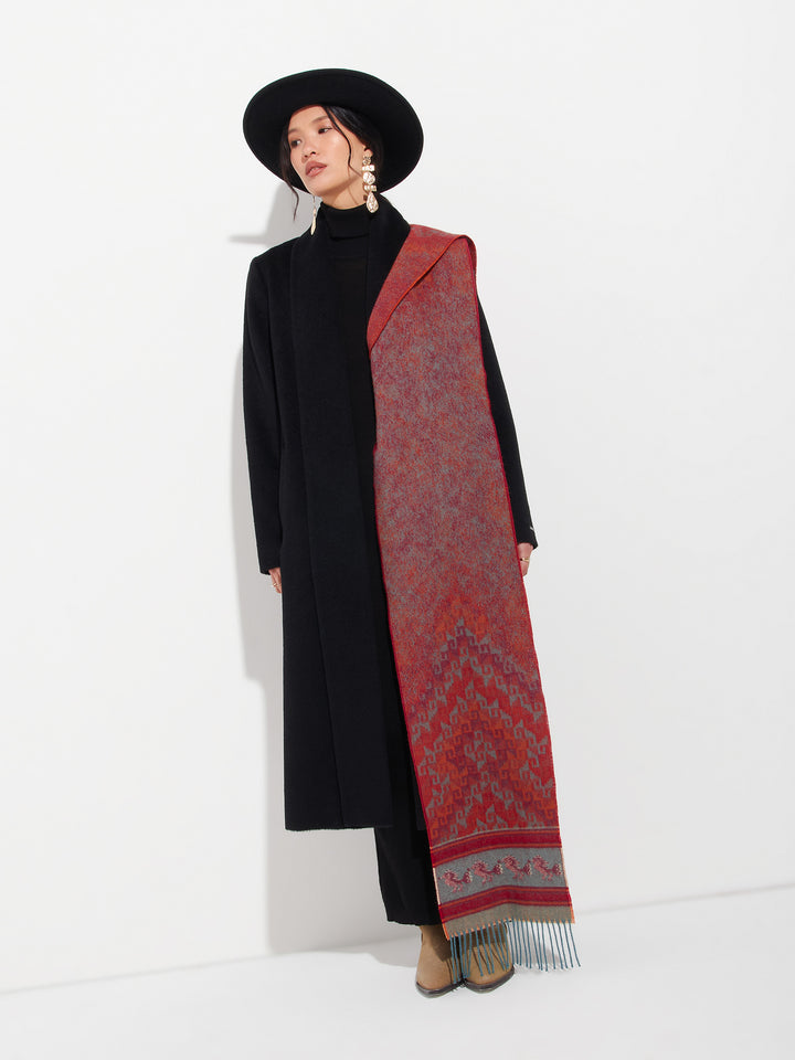 Chalina Chancay - 37 De Baby Alpaca Color Naranja