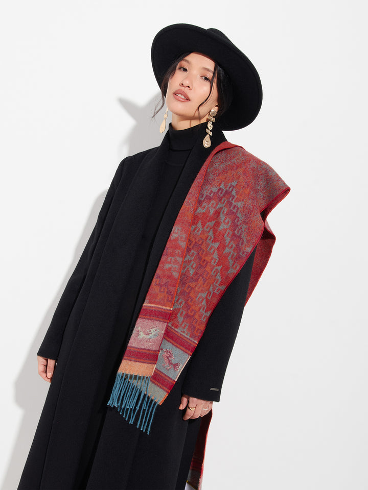 Chalina Chancay - 37 De Baby Alpaca Color Naranja