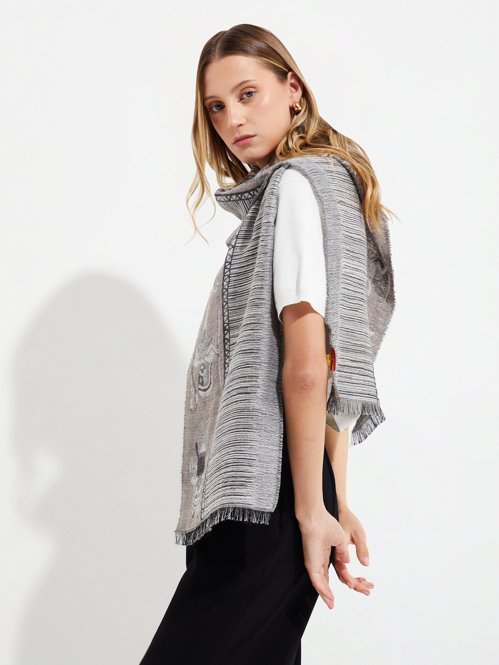 Nazca Scarf - 15 Beige Baby Alpaca