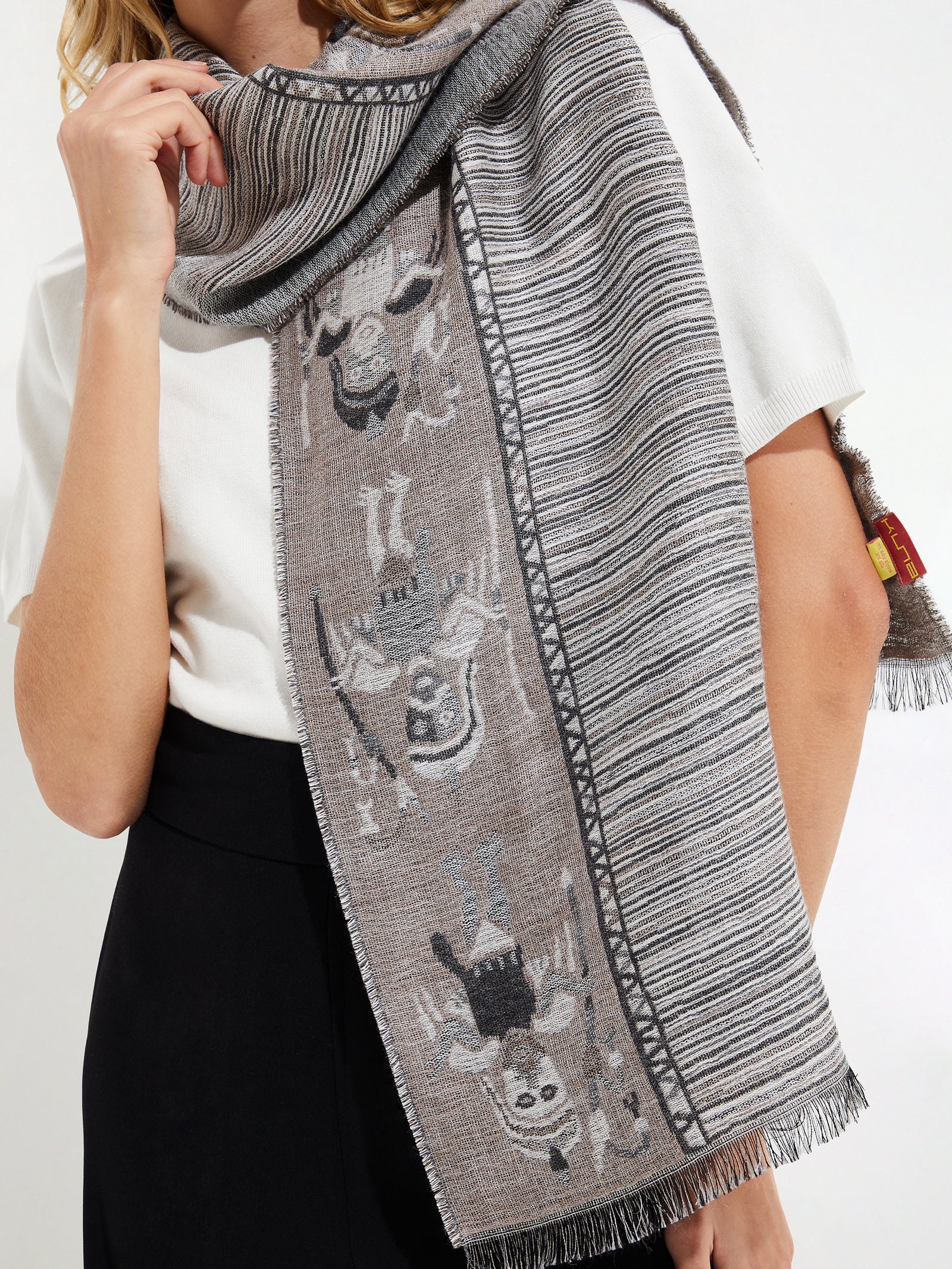 Nazca Scarf - 15 Beige Baby Alpaca
